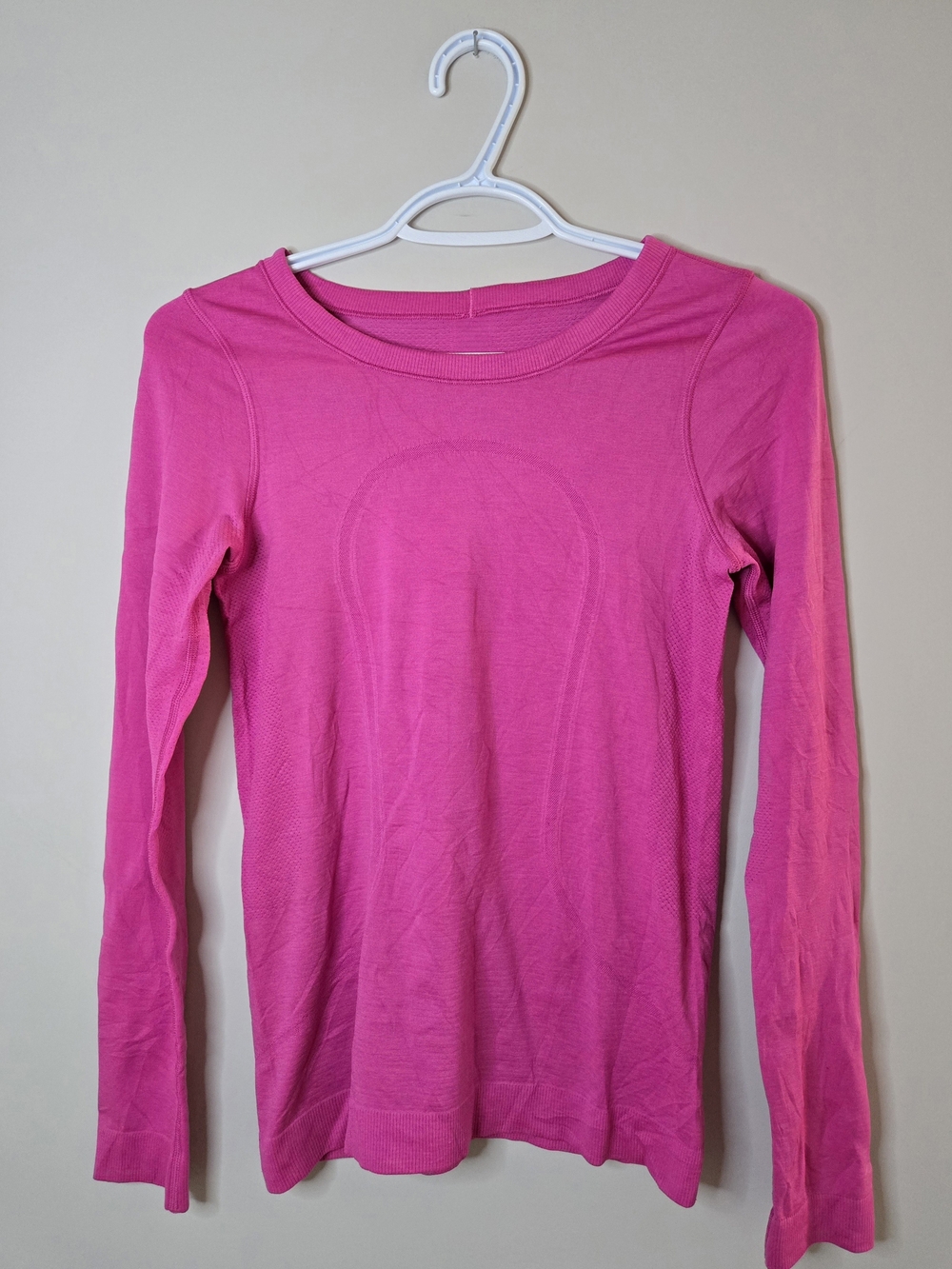 Lululemon Athletica Swiftly Tech long-sleeve shirt, bright pink - Picture 1 of 4